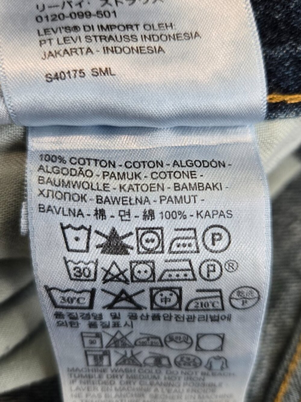 Levis 514 Mens Straight Fit Jeans Size 38x26 Denim 100% Cotton Lot of 2 - Picture 6 of 12